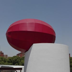 Metal structure with PVC membrane